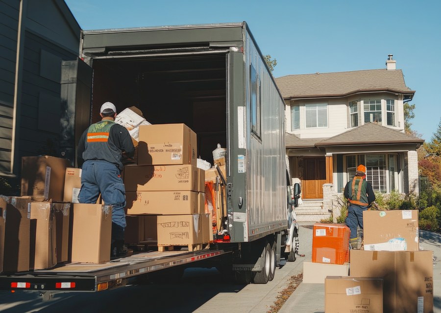 Movers loading a truck in Memphis, Tennessee