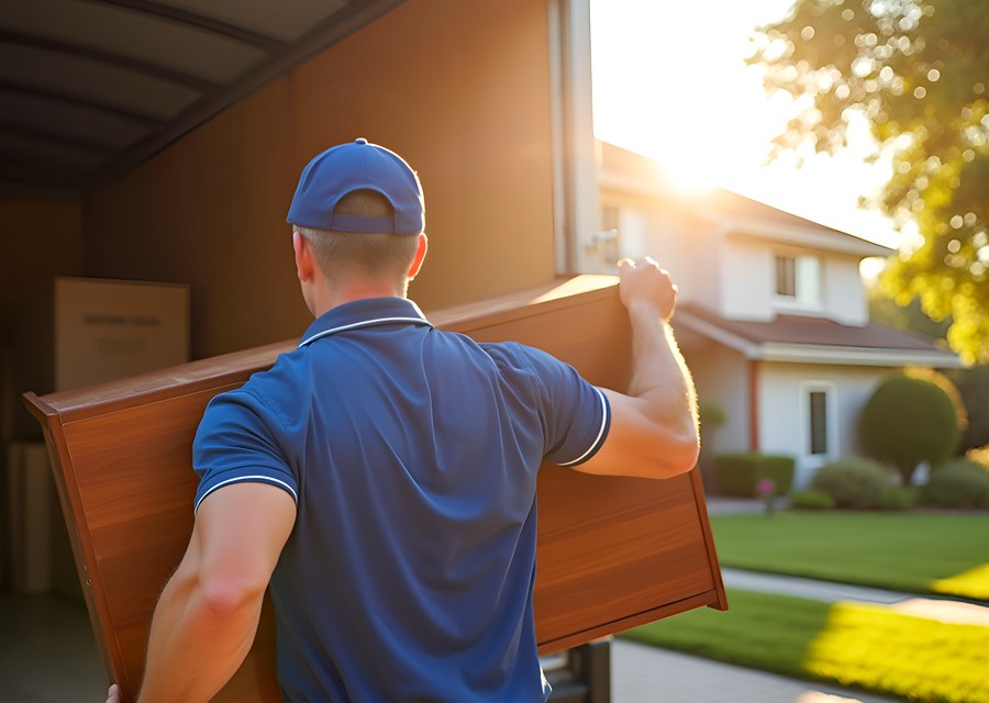 Movers loading a truck in Petal, Mississippi
