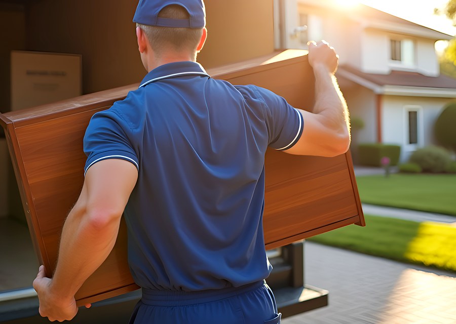 Movers loading a truck in Orlando, Florida