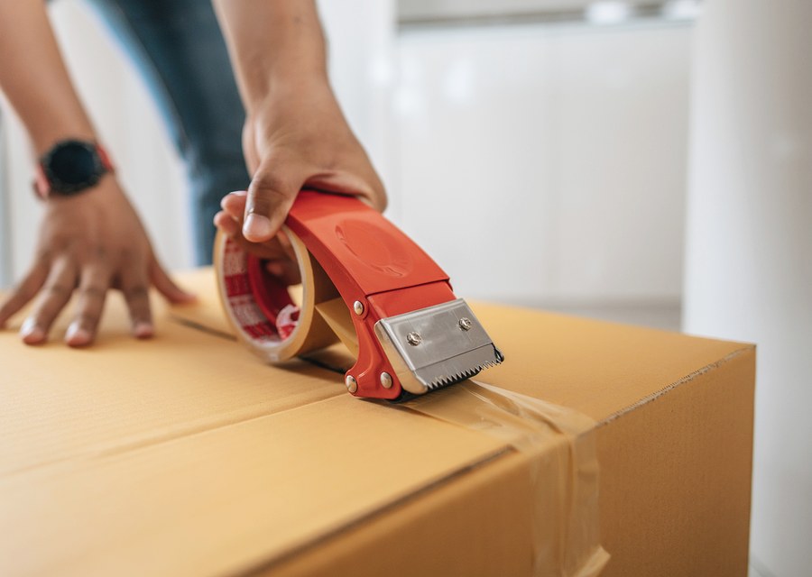 Movers loading a truck in Hartford, Connecticut