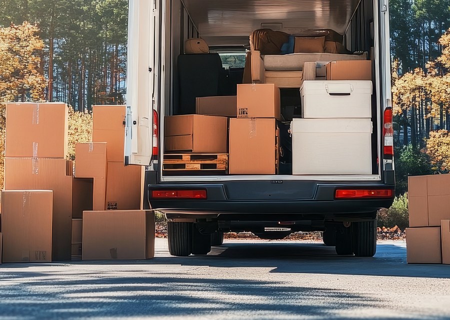 Movers loading a truck in Rio Rancho, New Mexico