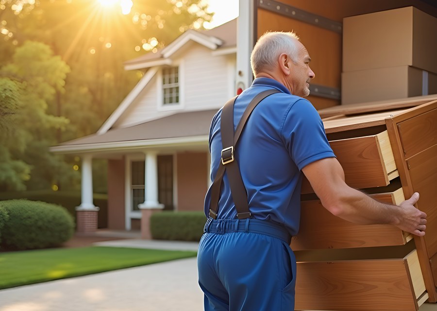 Movers loading a truck in Columbia, South Carolina