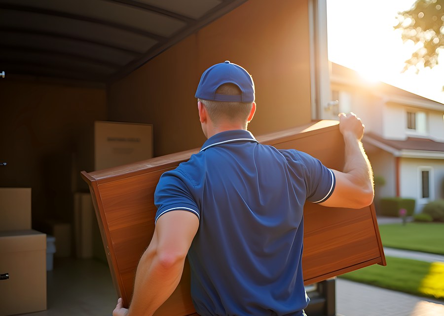 Movers loading a truck in Fort Wayne, Indiana