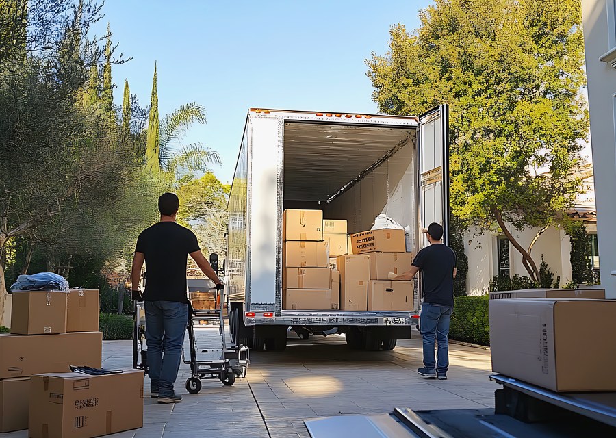 Movers loading a truck in Rock Hill, South Carolina