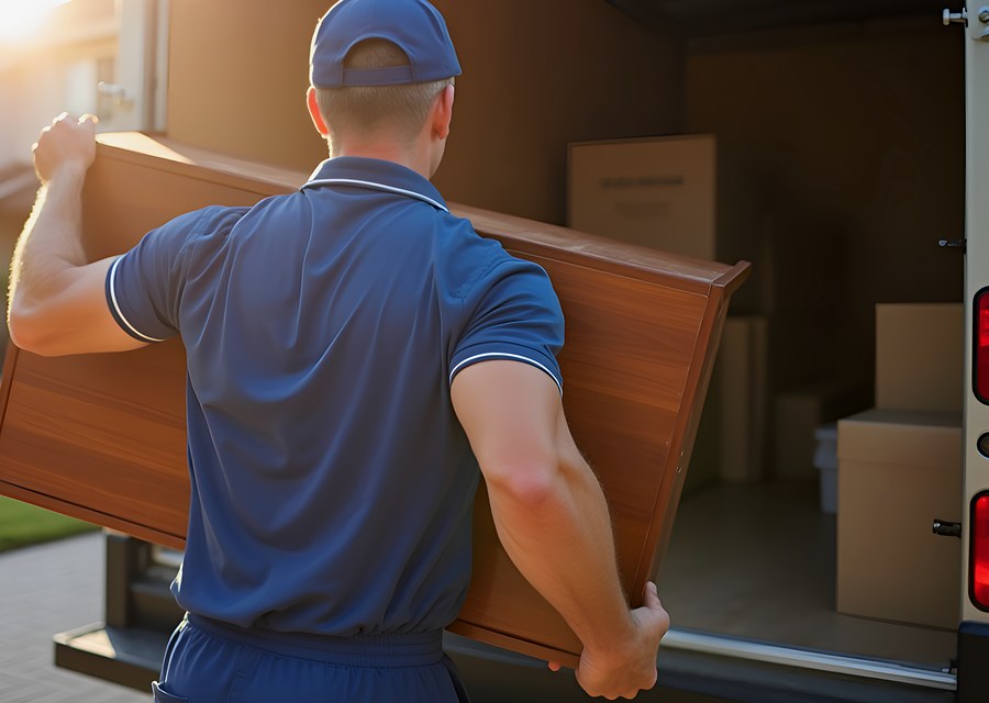 Movers loading a truck in Henderson, Nevada