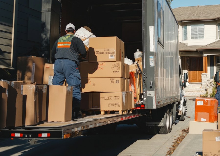 Movers loading a truck in Phoenix, Arizona