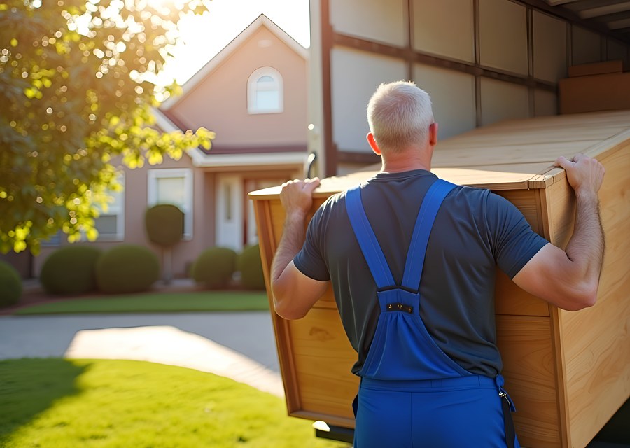 Movers loading a truck in Alexandria, Virginia