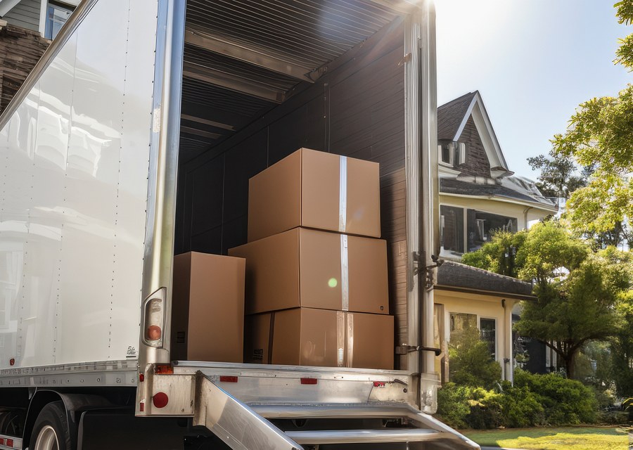 Movers loading a truck in Columbus, Ohio
