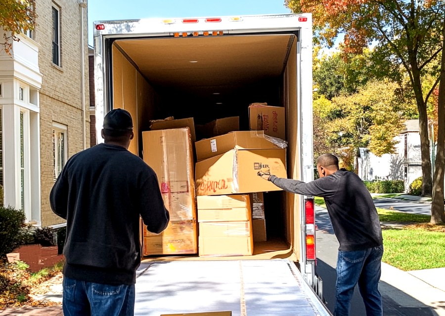 Movers loading a truck in Austin, Texas