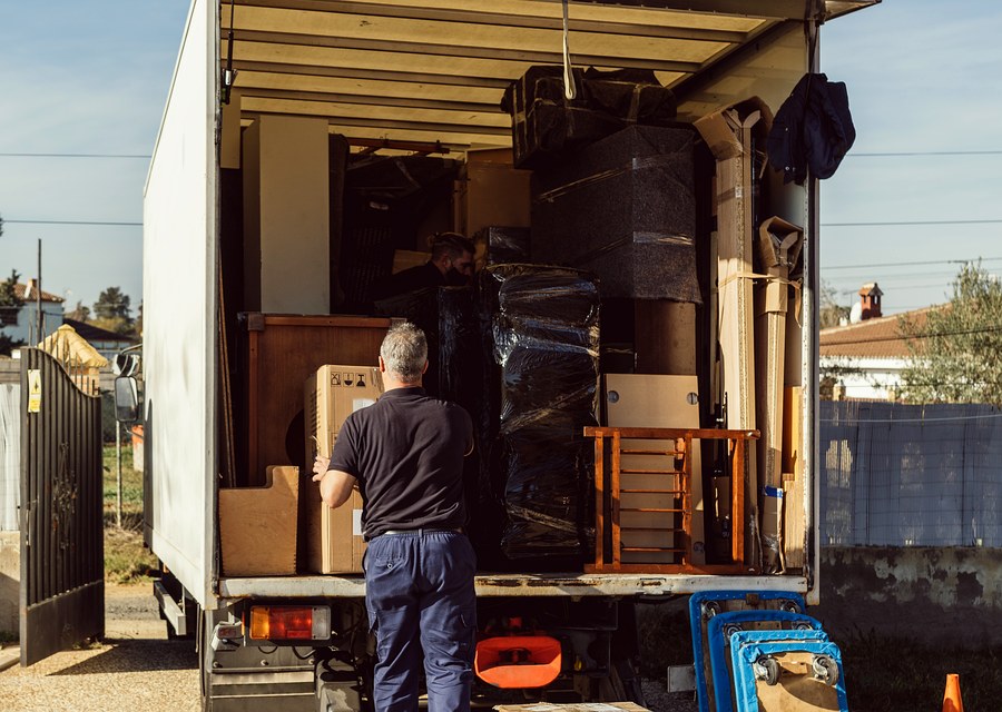 Movers loading a truck in Henderson, Nevada