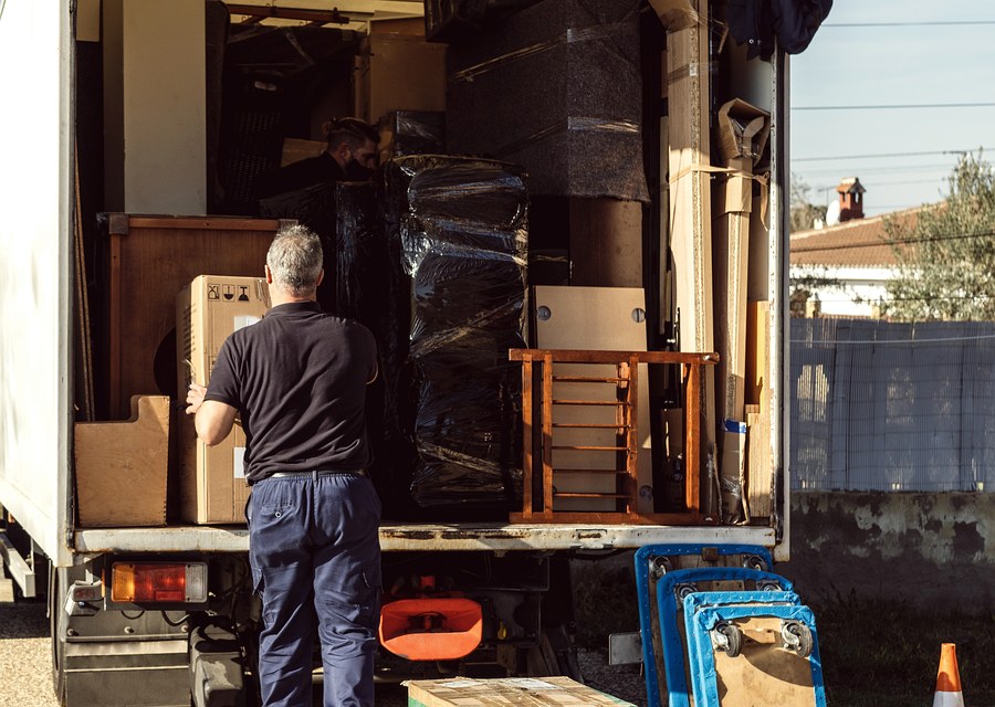 Movers loading a truck in Provo, Utah