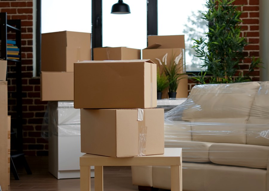 Furniture being moved by professional crew