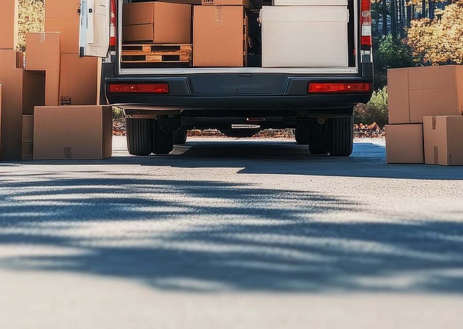 Furniture being moved by professional crew