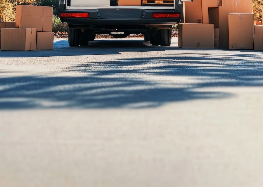 Furniture being moved by professional crew