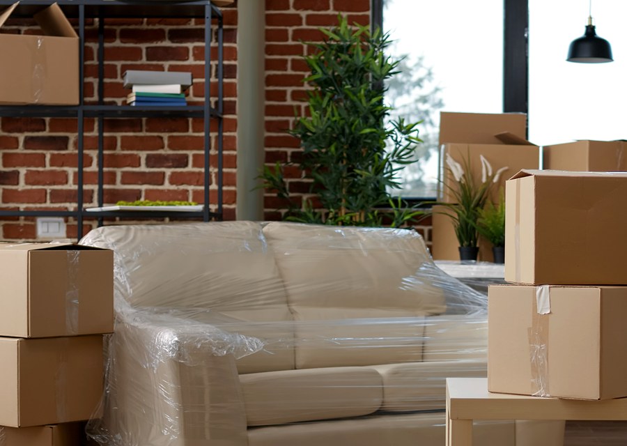 Furniture being moved by professional crew