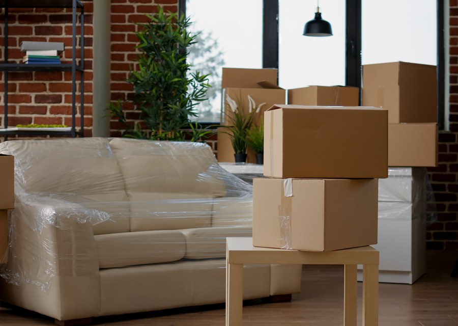 Furniture being moved by professional crew