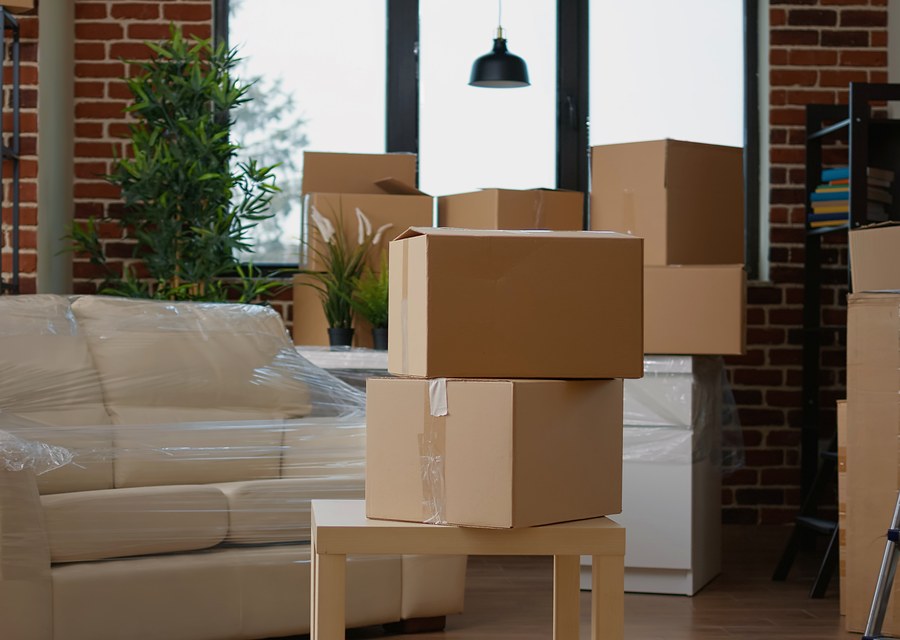 Furniture being moved by professional crew