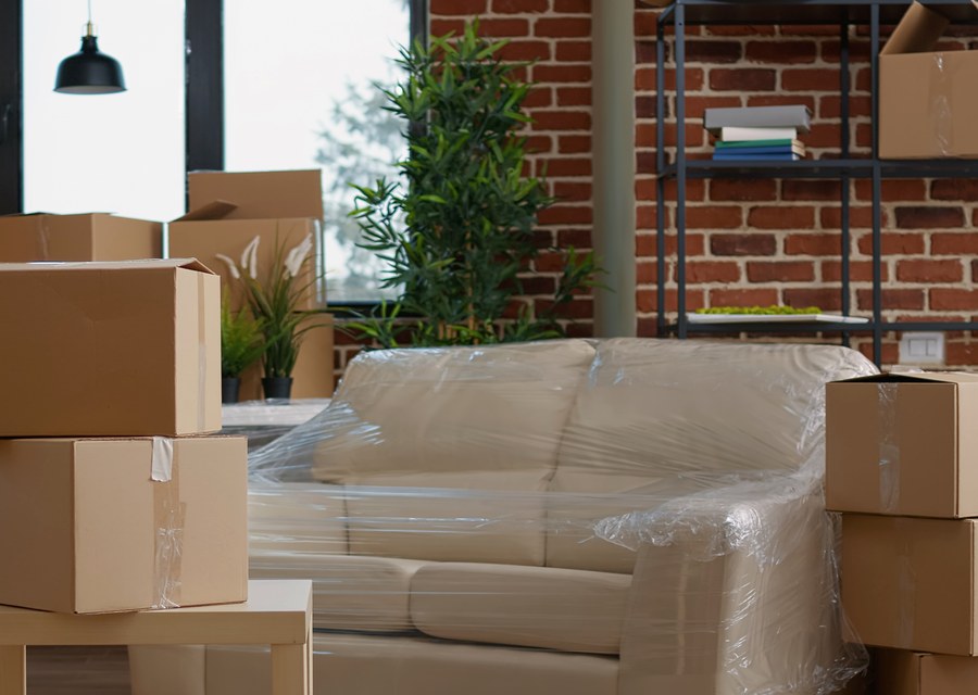 Furniture being moved by professional crew